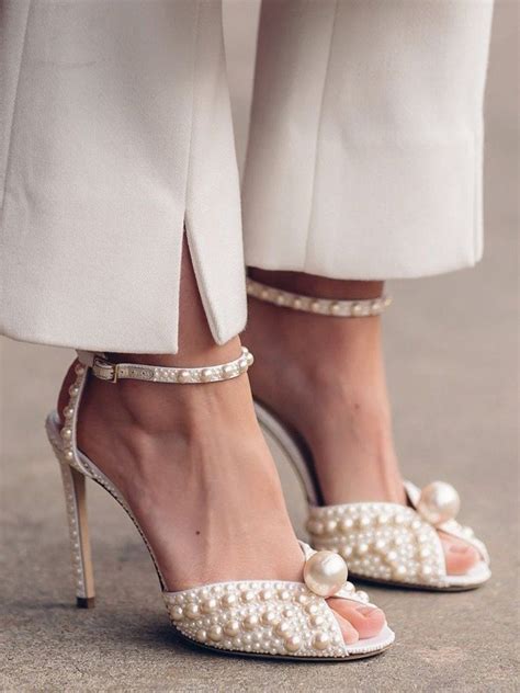 ysl bridal shoes pearls|bridal pearl shoes.